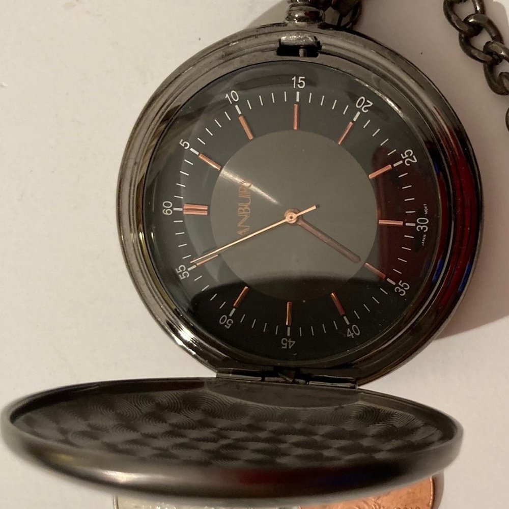 Vintage Metal Pocket Watch, Danbury, Corinthian 13 Gem